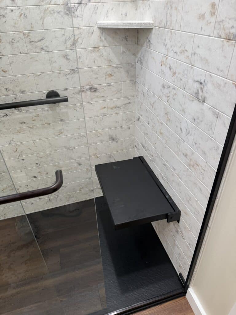 ADA Shower Bench for Accessibility.